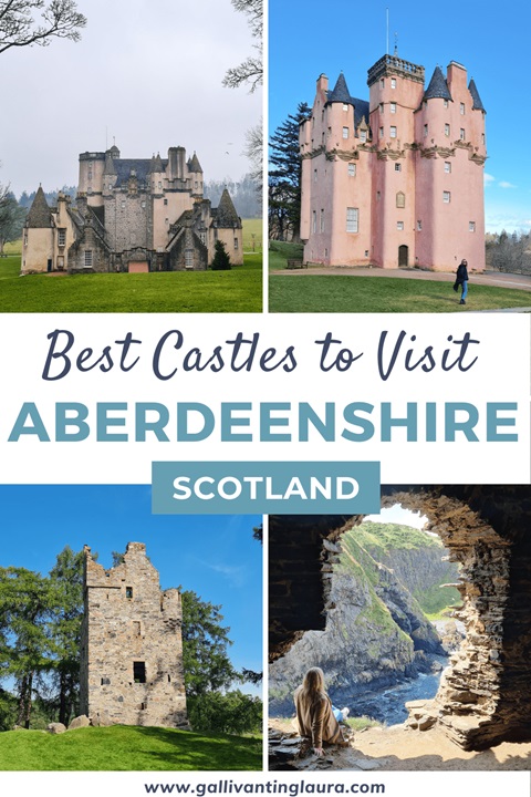Pinterest Image: Best Castles in Aberdeenshire to Visit - Scotland