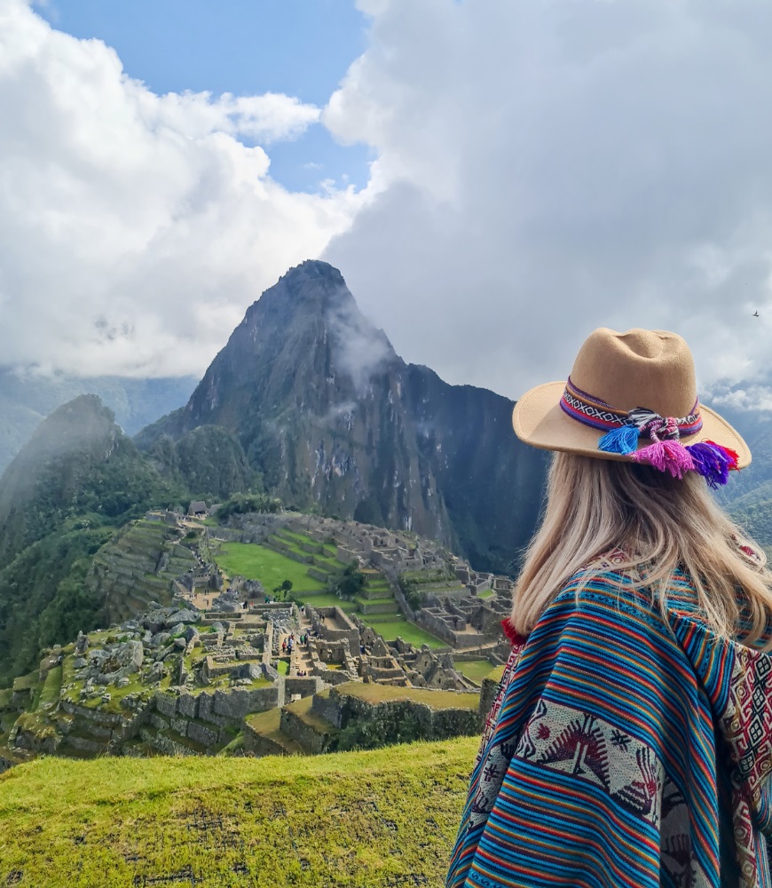 Laura at Machu Picchu - Llaqta de Machu Picchu