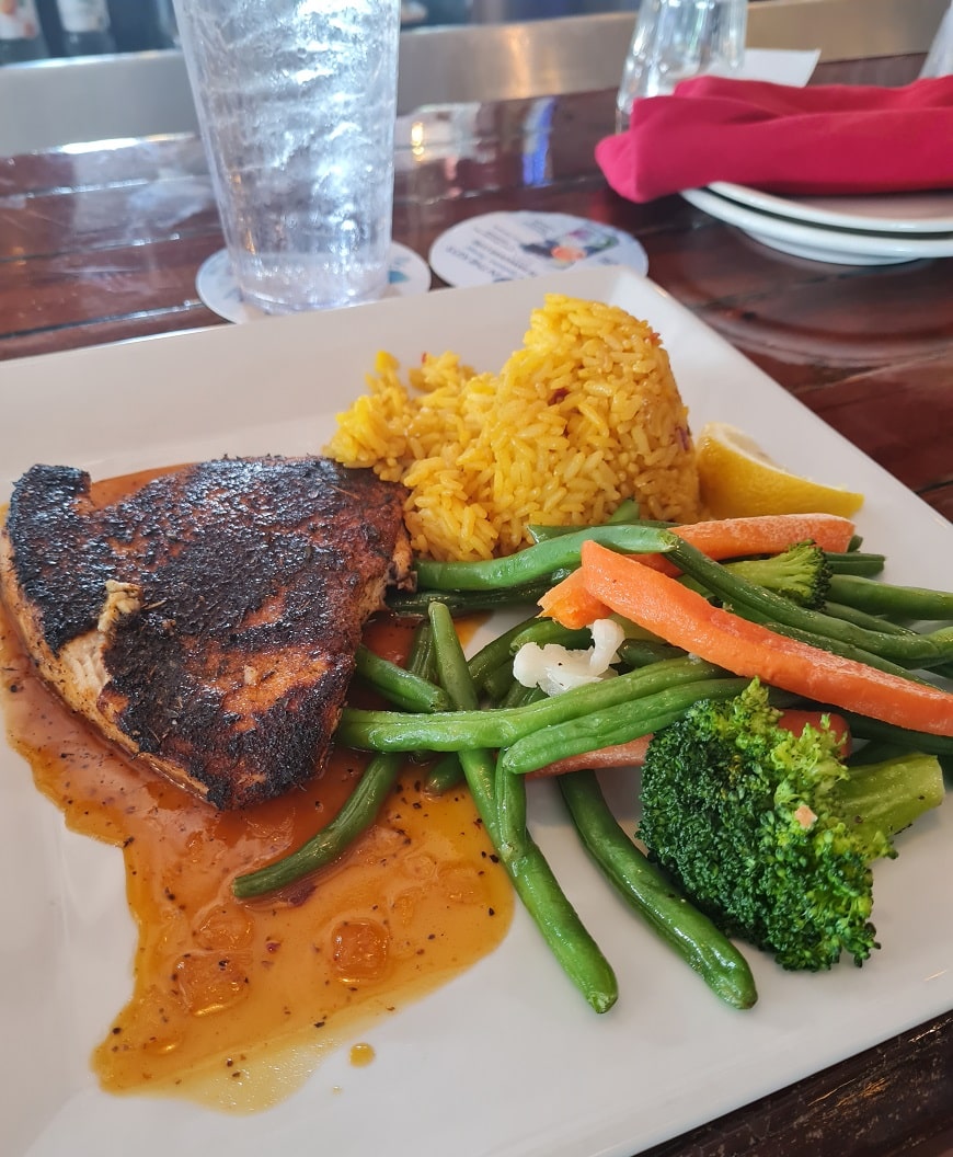 Conch Republic Seafood Restaurant Catch of the Day, Gluten Free, Key West Florida