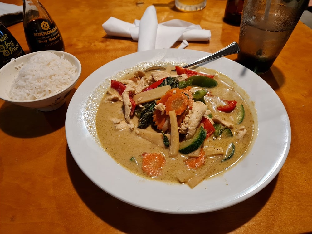 Gluten Free Green Thai Curry in Key West