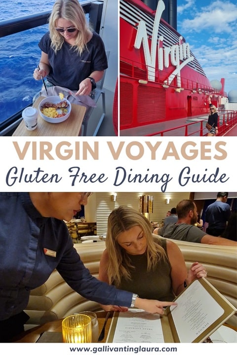 Virgin Voyages Gluten Free Dining Guide, Pinterest Image